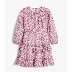 Crewcuts J.Crew Girls Long Sleeve Floral Tiered Dress Sz 14 BS351